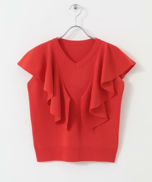 SENSE OF PLACE by URBAN RESEARCH / センスオブプレイス バイ アーバンリサーチ ニット・セーター | フリルショルダートップ | 詳細8