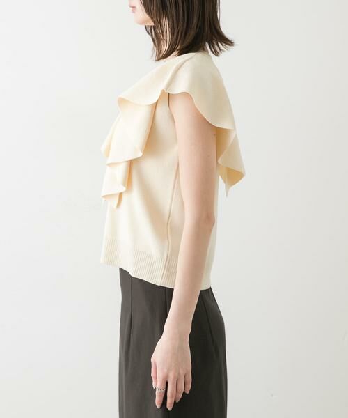 SENSE OF PLACE by URBAN RESEARCH / センスオブプレイス バイ アーバンリサーチ ニット・セーター | フリルショルダートップ | 詳細20