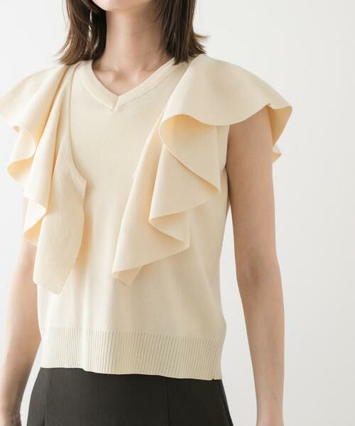 SENSE OF PLACE by URBAN RESEARCH / センスオブプレイス バイ アーバンリサーチ ニット・セーター | フリルショルダートップ | 詳細22