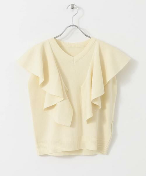 SENSE OF PLACE by URBAN RESEARCH / センスオブプレイス バイ アーバンリサーチ ニット・セーター | フリルショルダートップ | 詳細23