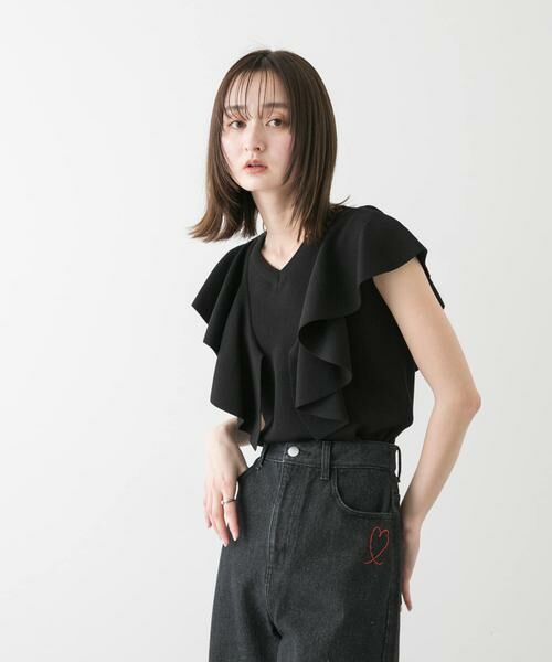 SENSE OF PLACE by URBAN RESEARCH / センスオブプレイス バイ アーバンリサーチ ニット・セーター | フリルショルダートップ | 詳細26