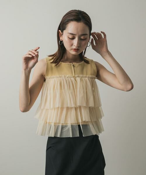 SENSE OF PLACE by URBAN RESEARCH / センスオブプレイス バイ アーバンリサーチ ニット・セーター | ダブルジップフリルニットトップ | 詳細1