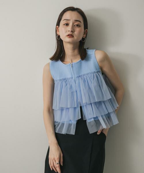 SENSE OF PLACE by URBAN RESEARCH / センスオブプレイス バイ アーバンリサーチ ニット・セーター | ダブルジップフリルニットトップ | 詳細16