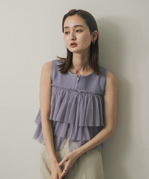 SENSE OF PLACE by URBAN RESEARCH / センスオブプレイス バイ アーバンリサーチ ニット・セーター | ダブルジップフリルニットトップ | 詳細22