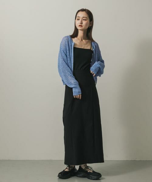 SENSE OF PLACE by URBAN RESEARCH / センスオブプレイス バイ アーバンリサーチ カーディガン・ボレロ | 『一部WEB限定カラー』クルーネックラメメッシュカーディガン | 詳細3