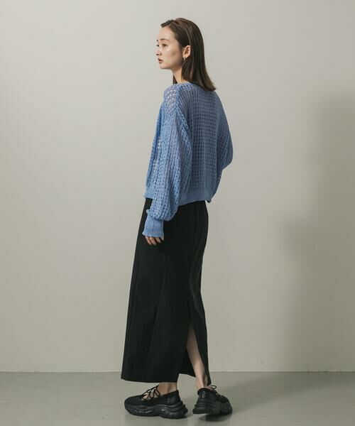 SENSE OF PLACE by URBAN RESEARCH / センスオブプレイス バイ アーバンリサーチ カーディガン・ボレロ | 『一部WEB限定カラー』クルーネックラメメッシュカーディガン | 詳細4