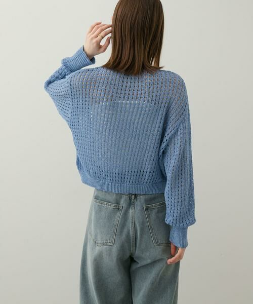 SENSE OF PLACE by URBAN RESEARCH / センスオブプレイス バイ アーバンリサーチ カーディガン・ボレロ | 『一部WEB限定カラー』クルーネックラメメッシュカーディガン | 詳細6