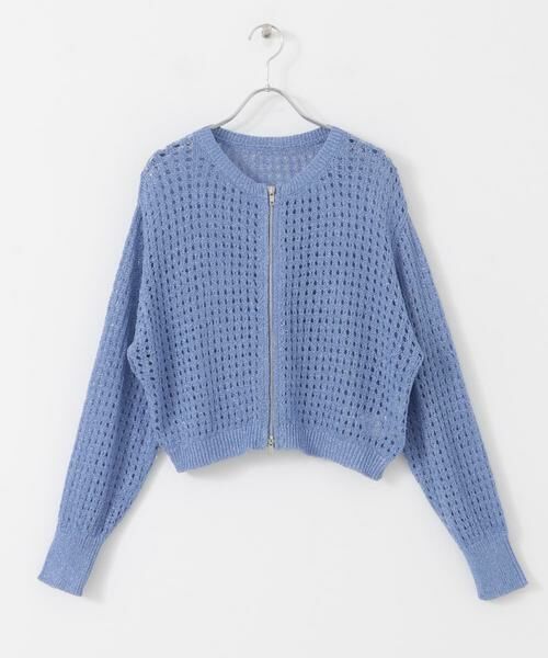 SENSE OF PLACE by URBAN RESEARCH / センスオブプレイス バイ アーバンリサーチ カーディガン・ボレロ | 『一部WEB限定カラー』クルーネックラメメッシュカーディガン | 詳細8