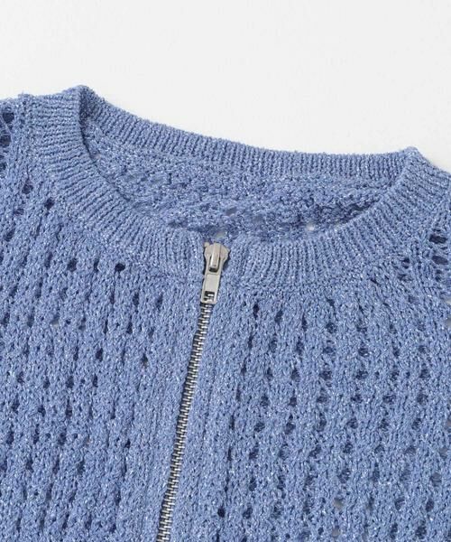 SENSE OF PLACE by URBAN RESEARCH / センスオブプレイス バイ アーバンリサーチ カーディガン・ボレロ | 『一部WEB限定カラー』クルーネックラメメッシュカーディガン | 詳細9