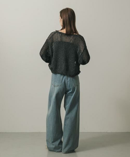 SENSE OF PLACE by URBAN RESEARCH / センスオブプレイス バイ アーバンリサーチ カーディガン・ボレロ | 『一部WEB限定カラー』クルーネックラメメッシュカーディガン | 詳細13