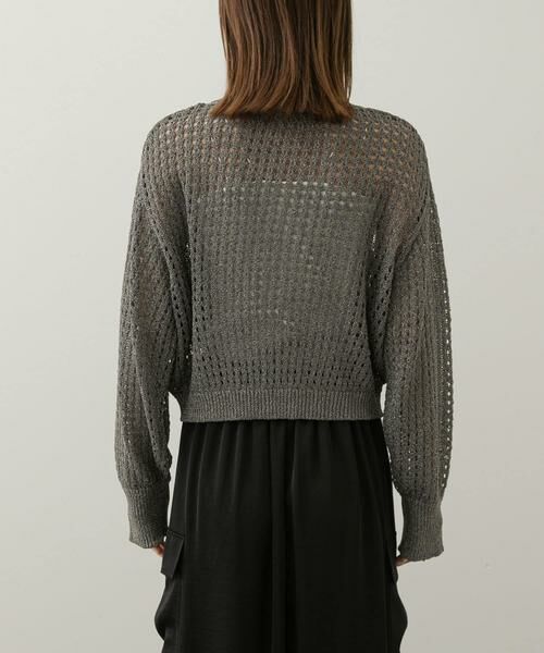 SENSE OF PLACE by URBAN RESEARCH / センスオブプレイス バイ アーバンリサーチ カーディガン・ボレロ | 『一部WEB限定カラー』クルーネックラメメッシュカーディガン | 詳細29