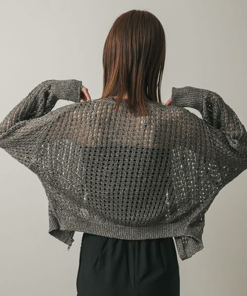 SENSE OF PLACE by URBAN RESEARCH / センスオブプレイス バイ アーバンリサーチ カーディガン・ボレロ | 『一部WEB限定カラー』クルーネックラメメッシュカーディガン | 詳細21