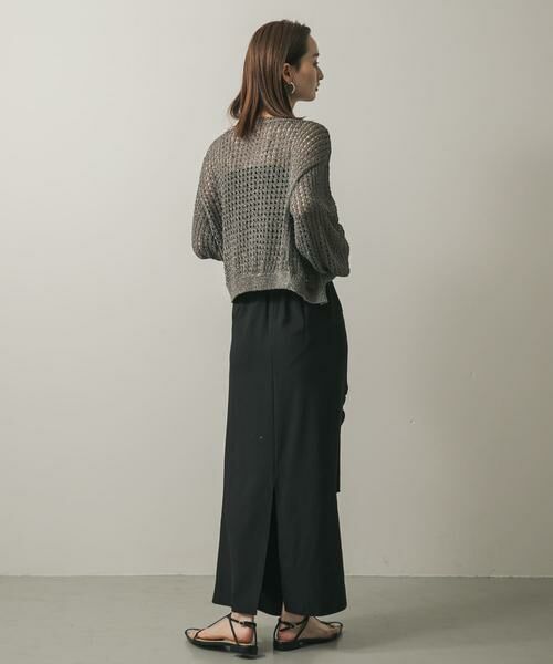 SENSE OF PLACE by URBAN RESEARCH / センスオブプレイス バイ アーバンリサーチ カーディガン・ボレロ | 『一部WEB限定カラー』クルーネックラメメッシュカーディガン | 詳細23