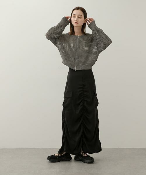 SENSE OF PLACE by URBAN RESEARCH / センスオブプレイス バイ アーバンリサーチ カーディガン・ボレロ | 『一部WEB限定カラー』クルーネックラメメッシュカーディガン | 詳細25