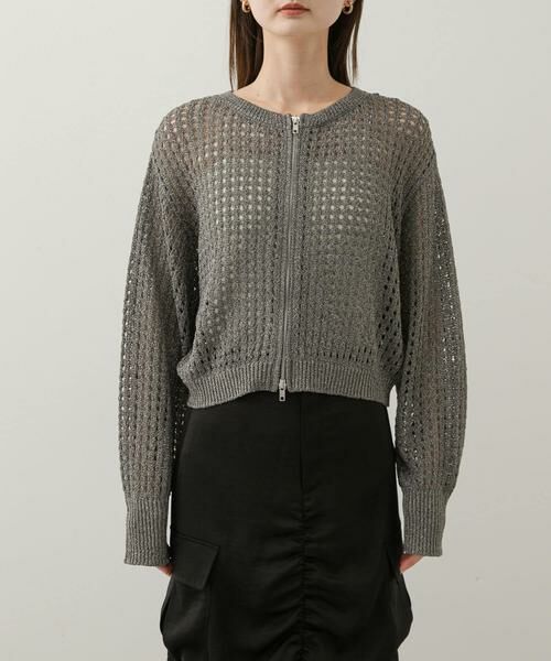 SENSE OF PLACE by URBAN RESEARCH / センスオブプレイス バイ アーバンリサーチ カーディガン・ボレロ | 『一部WEB限定カラー』クルーネックラメメッシュカーディガン | 詳細27