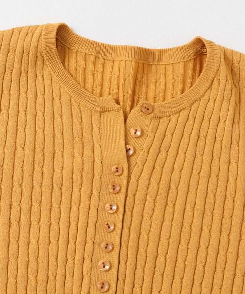 SENSE OF PLACE by URBAN RESEARCH / センスオブプレイス バイ アーバンリサーチ ニット・セーター | ヘンリーネックミニケーブルセーター(半袖) | 詳細6