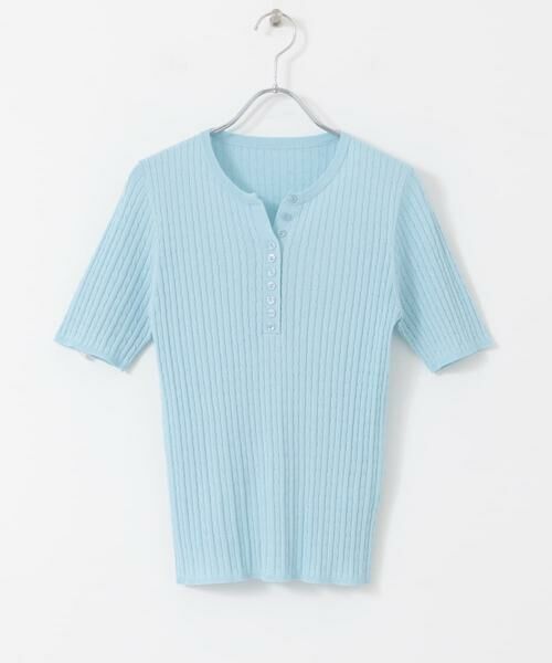 SENSE OF PLACE by URBAN RESEARCH / センスオブプレイス バイ アーバンリサーチ ニット・セーター | ヘンリーネックミニケーブルセーター(半袖) | 詳細14