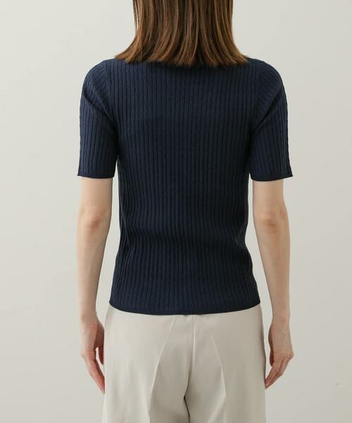 SENSE OF PLACE by URBAN RESEARCH / センスオブプレイス バイ アーバンリサーチ ニット・セーター | ヘンリーネックミニケーブルセーター(半袖) | 詳細23