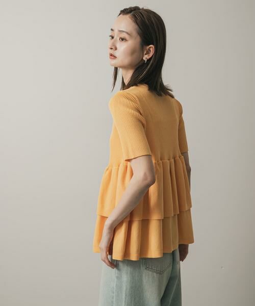 SENSE OF PLACE by URBAN RESEARCH / センスオブプレイス バイ アーバンリサーチ カーディガン・ボレロ | 『WEB限定』ペプラムカーディガン(半袖) | 詳細5