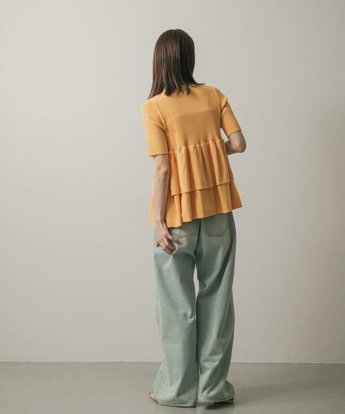 SENSE OF PLACE by URBAN RESEARCH / センスオブプレイス バイ アーバンリサーチ カーディガン・ボレロ | 『WEB限定』ペプラムカーディガン(半袖) | 詳細7