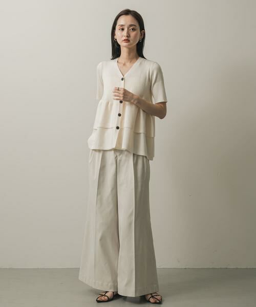 SENSE OF PLACE by URBAN RESEARCH / センスオブプレイス バイ アーバンリサーチ カーディガン・ボレロ | 『WEB限定』ペプラムカーディガン(半袖) | 詳細18