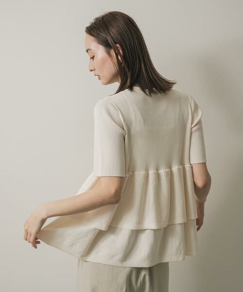 SENSE OF PLACE by URBAN RESEARCH / センスオブプレイス バイ アーバンリサーチ カーディガン・ボレロ | 『WEB限定』ペプラムカーディガン(半袖) | 詳細20