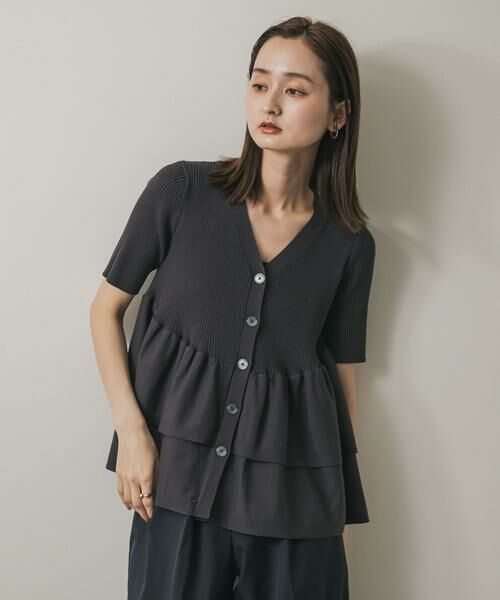 SENSE OF PLACE by URBAN RESEARCH / センスオブプレイス バイ アーバンリサーチ カーディガン・ボレロ | 『WEB限定』ペプラムカーディガン(半袖) | 詳細28