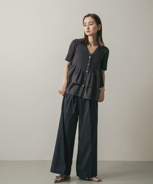 SENSE OF PLACE by URBAN RESEARCH / センスオブプレイス バイ アーバンリサーチ カーディガン・ボレロ | 『WEB限定』ペプラムカーディガン(半袖) | 詳細29