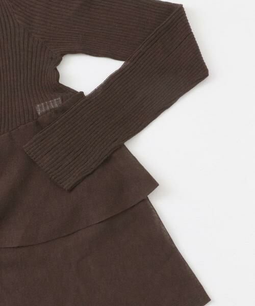 SENSE OF PLACE by URBAN RESEARCH / センスオブプレイス バイ アーバンリサーチ カーディガン・ボレロ | シアーペプラムカーディガン | 詳細6