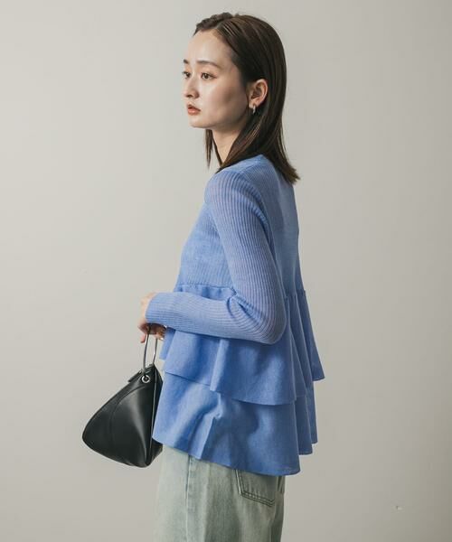 SENSE OF PLACE by URBAN RESEARCH / センスオブプレイス バイ アーバンリサーチ カーディガン・ボレロ | シアーペプラムカーディガン | 詳細8