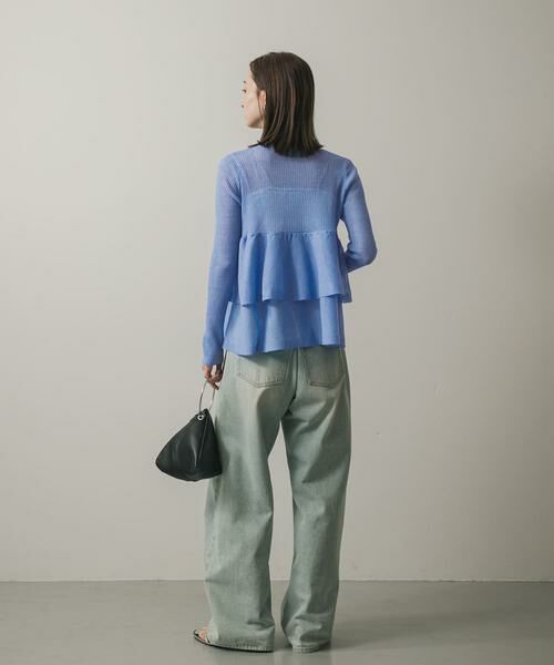 SENSE OF PLACE by URBAN RESEARCH / センスオブプレイス バイ アーバンリサーチ カーディガン・ボレロ | シアーペプラムカーディガン | 詳細11