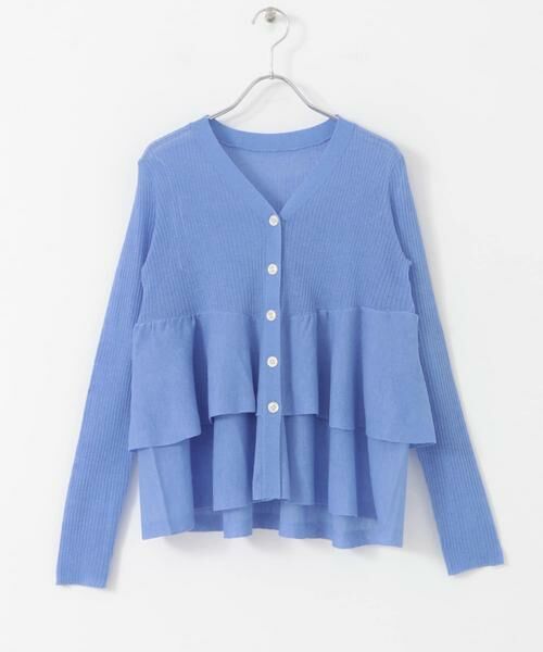 SENSE OF PLACE by URBAN RESEARCH / センスオブプレイス バイ アーバンリサーチ カーディガン・ボレロ | シアーペプラムカーディガン | 詳細12