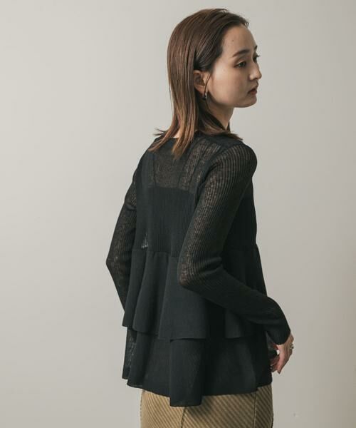 SENSE OF PLACE by URBAN RESEARCH / センスオブプレイス バイ アーバンリサーチ カーディガン・ボレロ | シアーペプラムカーディガン | 詳細21