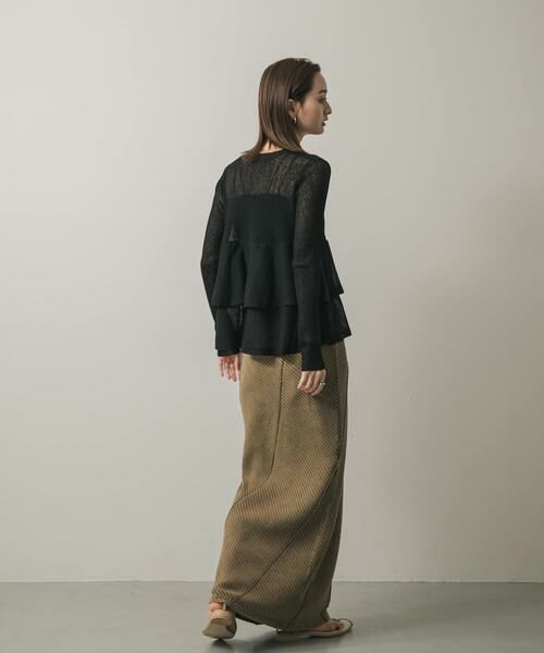 SENSE OF PLACE by URBAN RESEARCH / センスオブプレイス バイ アーバンリサーチ カーディガン・ボレロ | シアーペプラムカーディガン | 詳細23