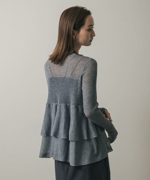 SENSE OF PLACE by URBAN RESEARCH / センスオブプレイス バイ アーバンリサーチ カーディガン・ボレロ | シアーペプラムカーディガン | 詳細29