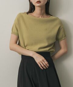 SENSE OF PLACE by URBAN RESEARCH / センスオブプレイス バイ アーバンリサーチ ニット・セーター | シシュウボートネックセーター(半袖)