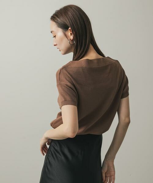 SENSE OF PLACE by URBAN RESEARCH / センスオブプレイス バイ アーバンリサーチ ニット・セーター | シシュウボートネックセーター(半袖) | 詳細2