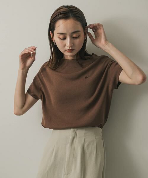 SENSE OF PLACE by URBAN RESEARCH / センスオブプレイス バイ アーバンリサーチ ニット・セーター | シシュウボートネックセーター(半袖) | 詳細5