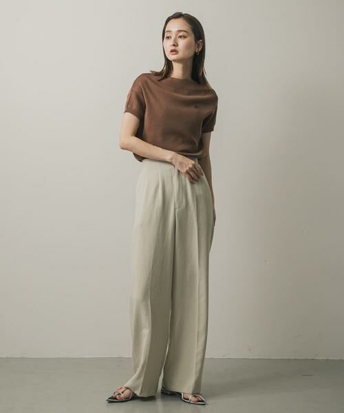 SENSE OF PLACE by URBAN RESEARCH / センスオブプレイス バイ アーバンリサーチ ニット・セーター | シシュウボートネックセーター(半袖) | 詳細7