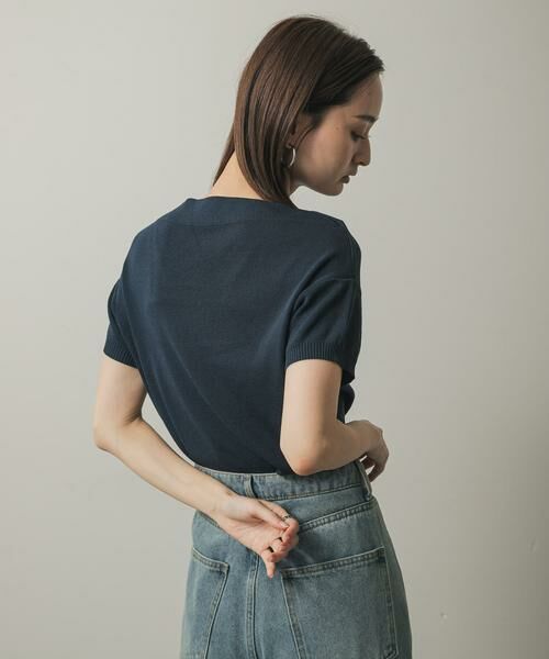 SENSE OF PLACE by URBAN RESEARCH / センスオブプレイス バイ アーバンリサーチ ニット・セーター | シシュウボートネックセーター(半袖) | 詳細16