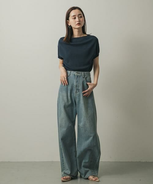 SENSE OF PLACE by URBAN RESEARCH / センスオブプレイス バイ アーバンリサーチ ニット・セーター | シシュウボートネックセーター(半袖) | 詳細17