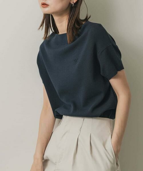 SENSE OF PLACE by URBAN RESEARCH / センスオブプレイス バイ アーバンリサーチ ニット・セーター | シシュウボートネックセーター(半袖) | 詳細18