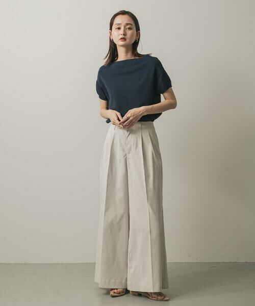 SENSE OF PLACE by URBAN RESEARCH / センスオブプレイス バイ アーバンリサーチ ニット・セーター | シシュウボートネックセーター(半袖) | 詳細21