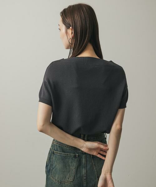 SENSE OF PLACE by URBAN RESEARCH / センスオブプレイス バイ アーバンリサーチ ニット・セーター | シシュウボートネックセーター(半袖) | 詳細25