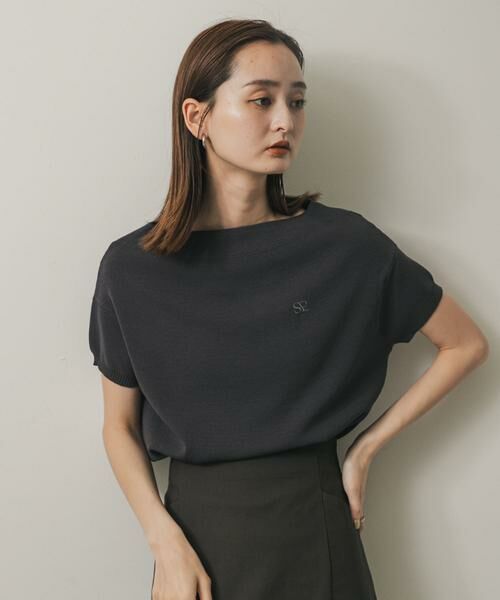 SENSE OF PLACE by URBAN RESEARCH / センスオブプレイス バイ アーバンリサーチ ニット・セーター | シシュウボートネックセーター(半袖) | 詳細28