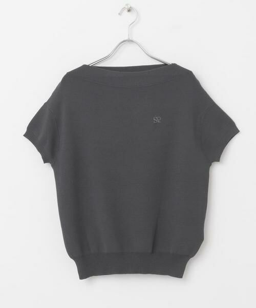 SENSE OF PLACE by URBAN RESEARCH / センスオブプレイス バイ アーバンリサーチ ニット・セーター | シシュウボートネックセーター(半袖) | 詳細30