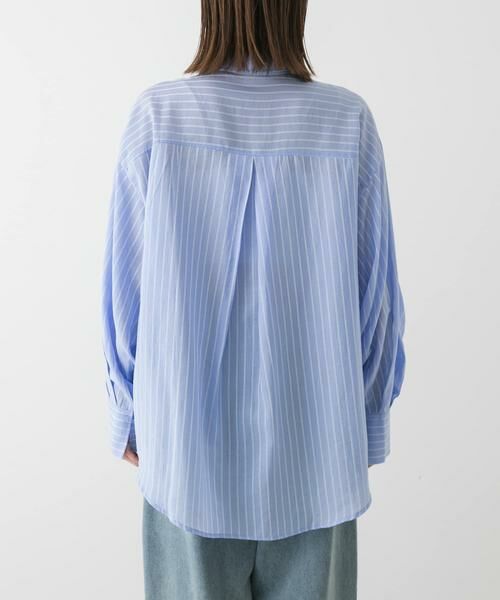 SENSE OF PLACE by URBAN RESEARCH / センスオブプレイス バイ アーバンリサーチ シャツ・ブラウス | タックポケットシアーストライプシャツ | 詳細10