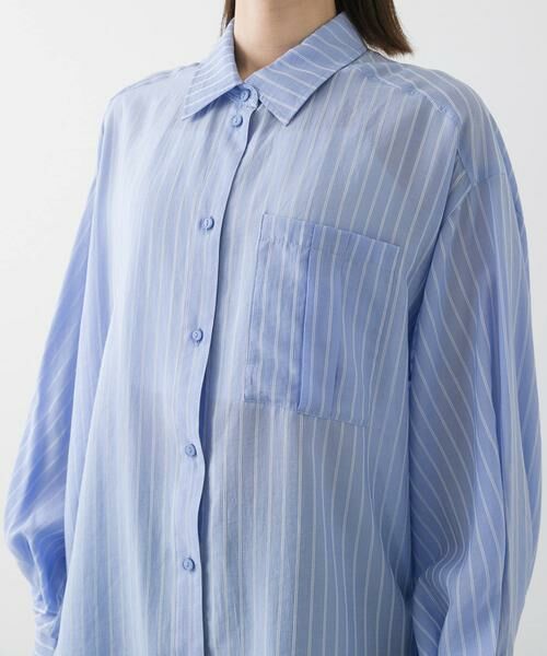 SENSE OF PLACE by URBAN RESEARCH / センスオブプレイス バイ アーバンリサーチ シャツ・ブラウス | タックポケットシアーストライプシャツ | 詳細11