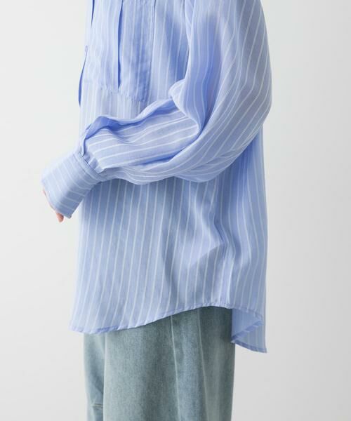SENSE OF PLACE by URBAN RESEARCH / センスオブプレイス バイ アーバンリサーチ シャツ・ブラウス | タックポケットシアーストライプシャツ | 詳細12