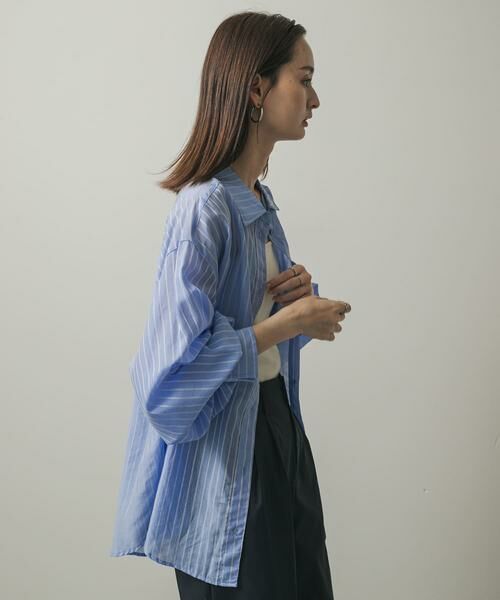 SENSE OF PLACE by URBAN RESEARCH / センスオブプレイス バイ アーバンリサーチ シャツ・ブラウス | タックポケットシアーストライプシャツ | 詳細2